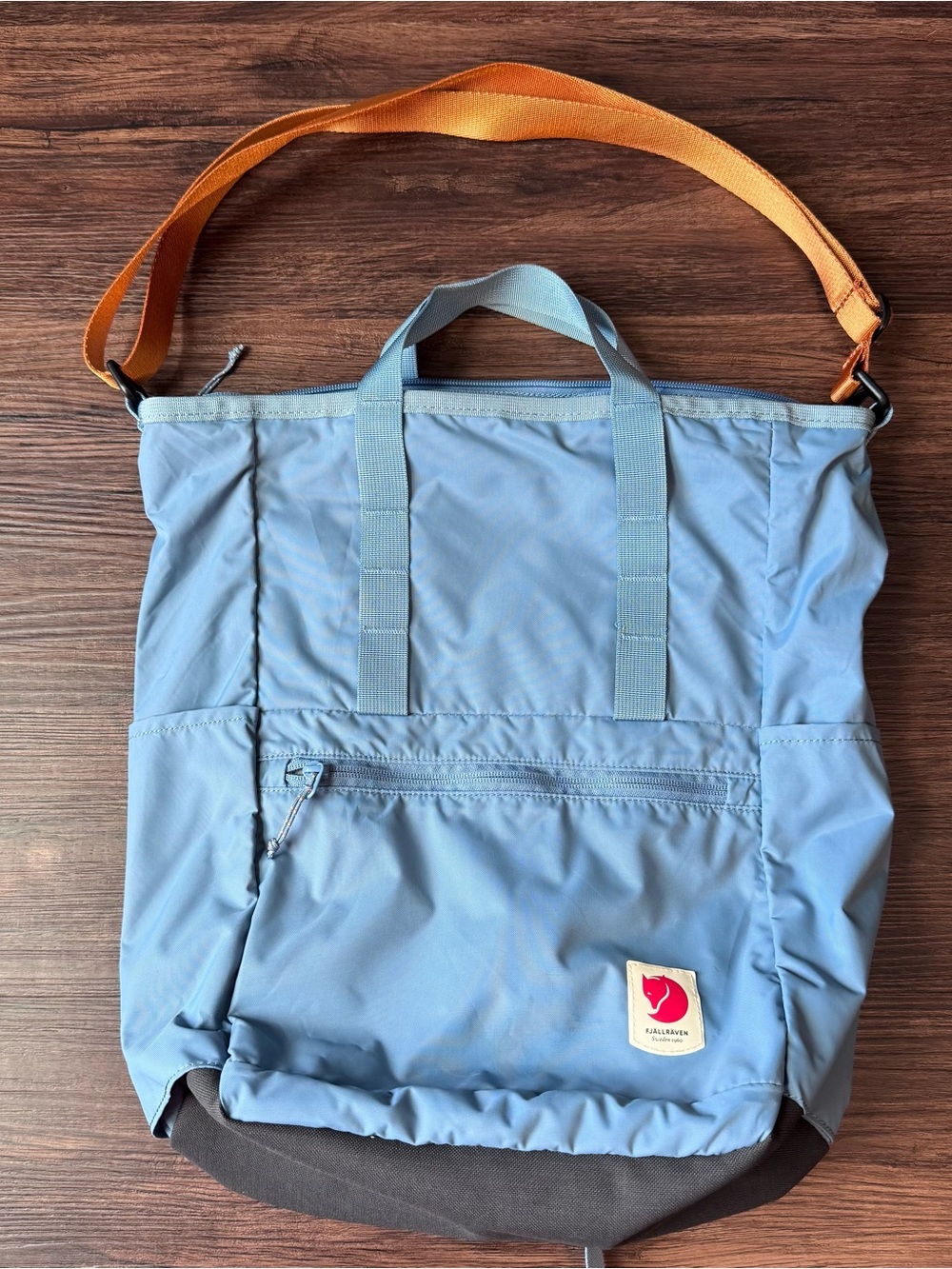 Fjallraven High Coast Totepack Backpack Blue Convertible Laptop Travel Bag